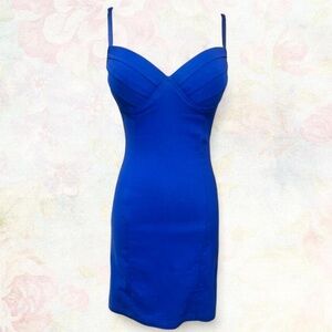 2000s Blue Bodycon Mini Dress